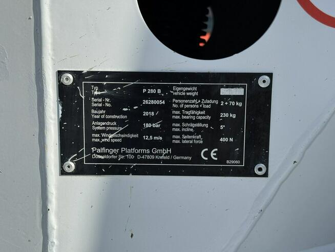 Mercedes Sprinter Zwyżka Podnośnik Koszowy PALFINGER P280 B UDT Wysokość Podnoszenia 28m Multitel Ve