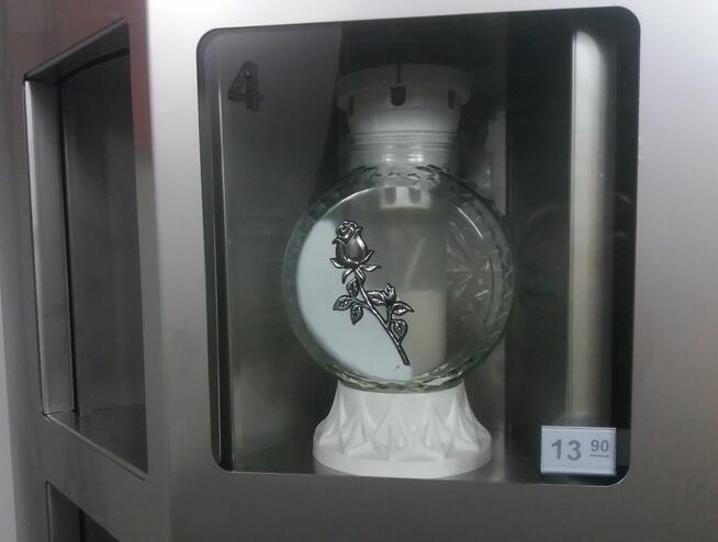 Zniczomat TD7 do zniczy i wkładów z płat. gotówk. i bezgot.