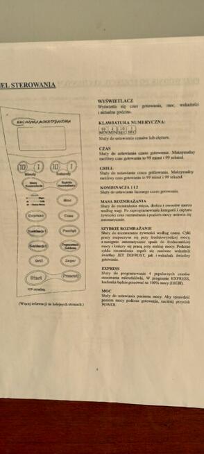 Tanio sprzedam kuchenkę mikrofalową. Electric CO