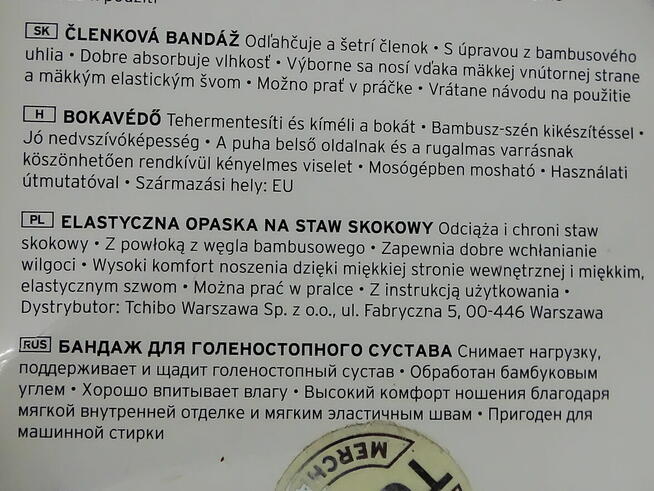 Opaska na staw skokowy rozmiar M