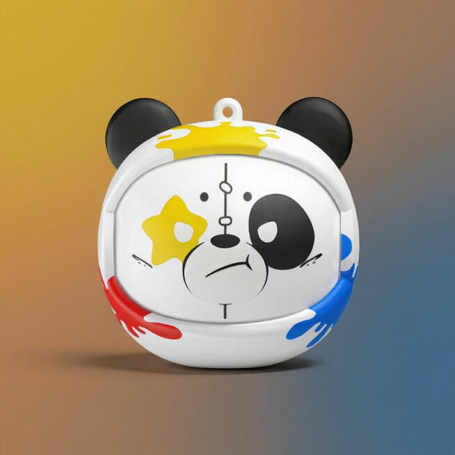 Sportowe słuchawki bezprzewodowe z etui panda i redukcją szu