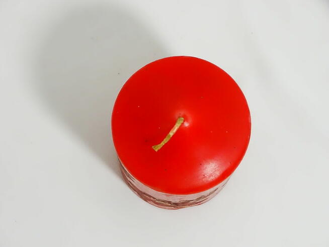 Świeca 14 cm z ręcznie malowanymi kwiatami