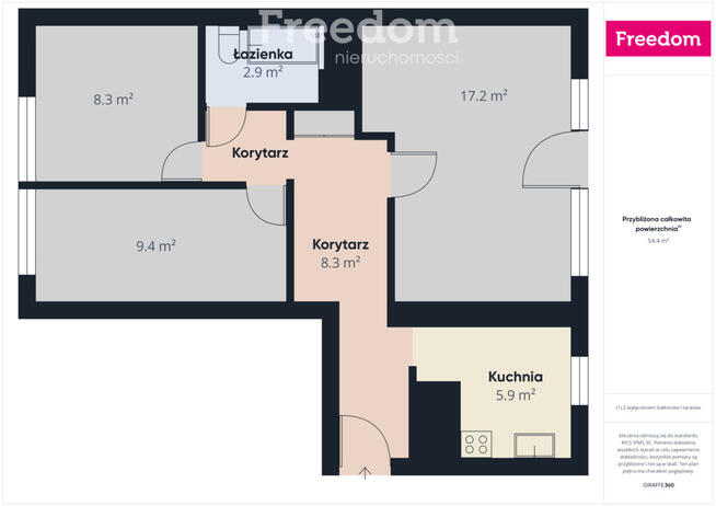 Mieszkanie 57 m² w Kraśniku – do własnej aranżacji