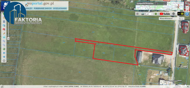 Działka budowlana Dobrzyniewo Kościelne gm. Dobrzyniewo Duże,