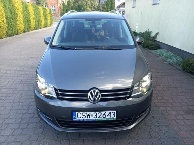 Volkswagen Sharan 2.0Tdi CR DSG Bi-Xenon Ledy Navi Alcantara 7-Foteli Zadbany Bez Wkładu