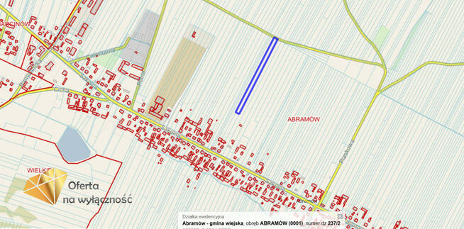 Działka rolna Abramów,