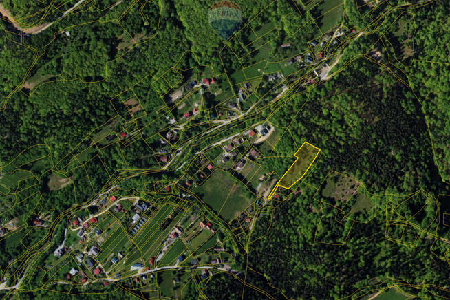 Działka z widokiem na góry Międzybrodzia Żywieckie