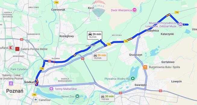 Działka budowlana koło Poznania, jezioro i las