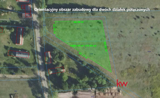 Działka budowlana Suliradzice gm. Krośnice,