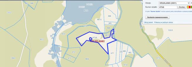 Działka rolna Kruklanki