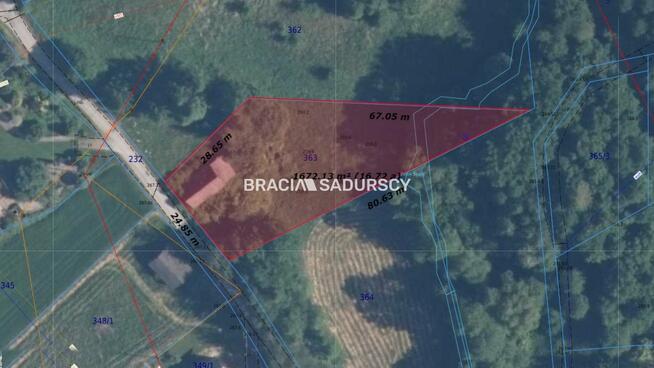 Działka rolna Poręba Żegoty gm. Alwernia