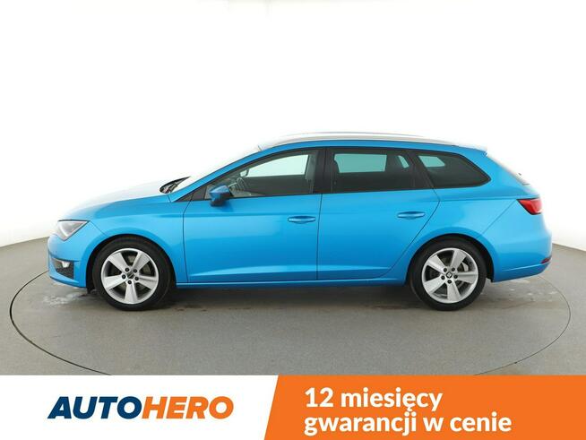 Seat Leon DSG full LED półskóra navi klima auto grzane fotele czujniki parkowani