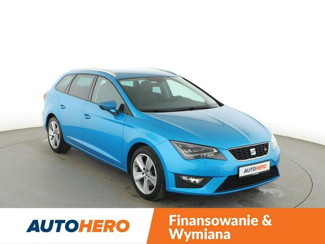 Seat Leon DSG full LED półskóra navi klima auto grzane fotele czujniki parkowani