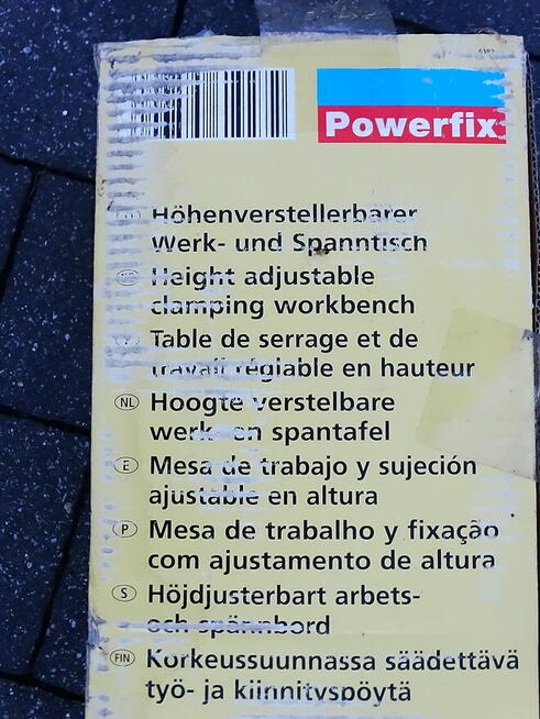 Stół roboczy zaciskowy z regulacją wysokości