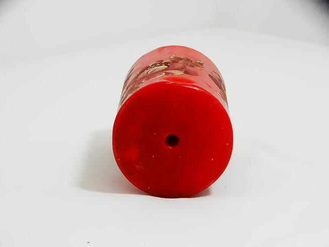 Świeca 14 cm z ręcznie malowanymi kwiatami