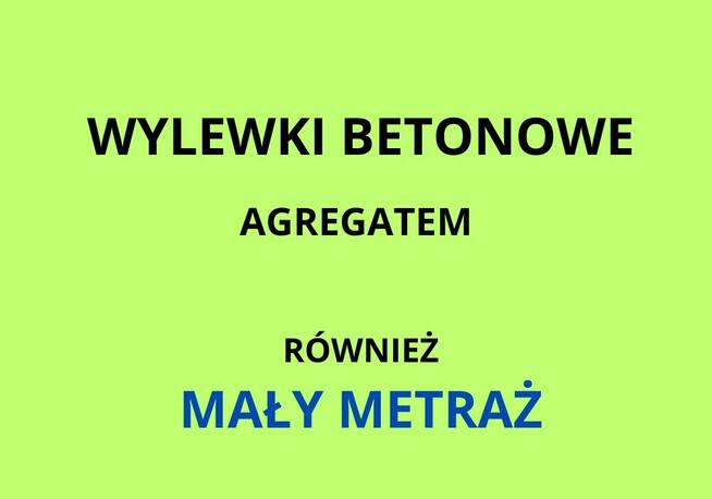 Wylewki maszynowe agregatem betonowe Płochocin