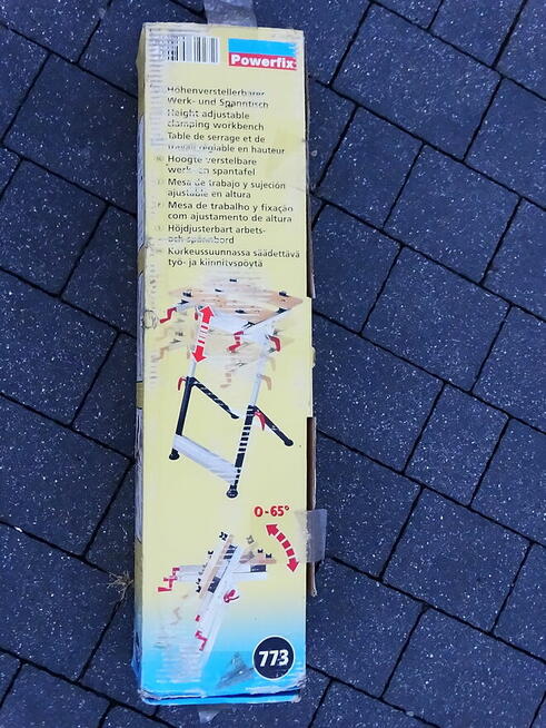 Stół roboczy zaciskowy z regulacją wysokości