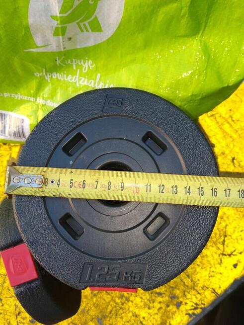 Ciężarki do podnoszenia 1,25 kg., 8 szt. za 40 zł.
