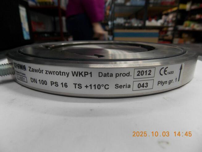 Zawór zwrotny typ WKP-1 DN 100 PS 16