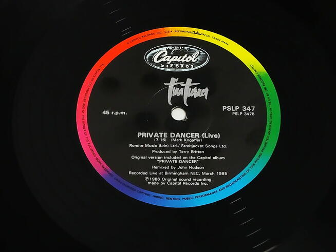 Tina Turner Two People Capitol Records Limited Edition