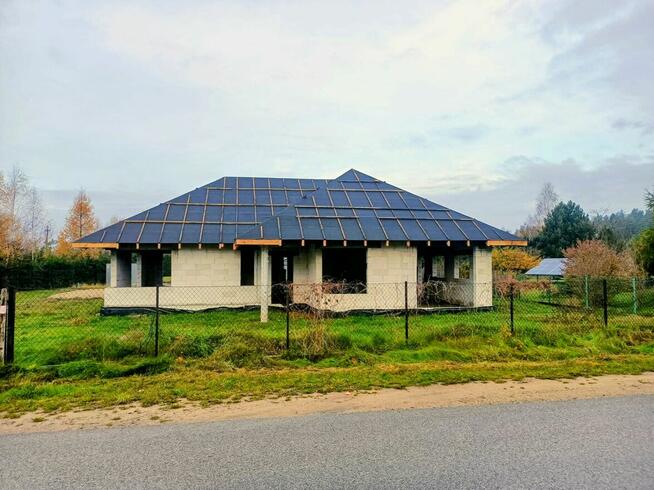 Działka z rozpoczętą budową domu Uściany Stare puszcza Piska