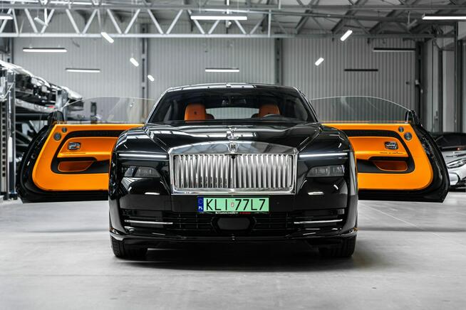 Rolls-Royce Spectre Bezwypadkowy. Launch Package. Bespoke. Black Diamond. Gwarancja.