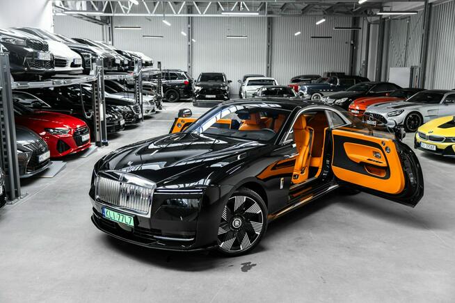 Rolls-Royce Spectre Bezwypadkowy. Launch Package. Bespoke. Black Diamond. Gwarancja.