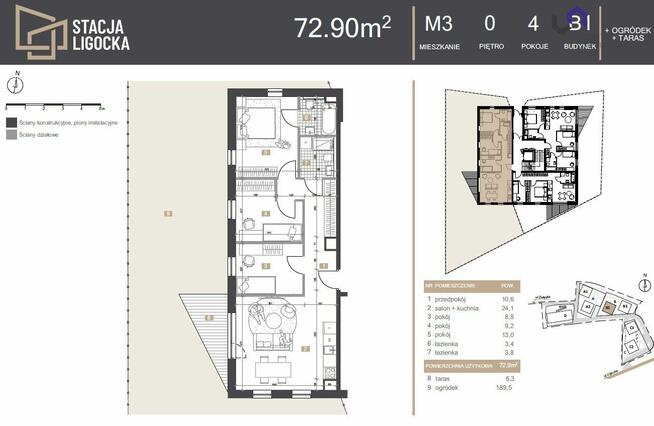 Mieszkanie Katowice Ligota, Ligocka