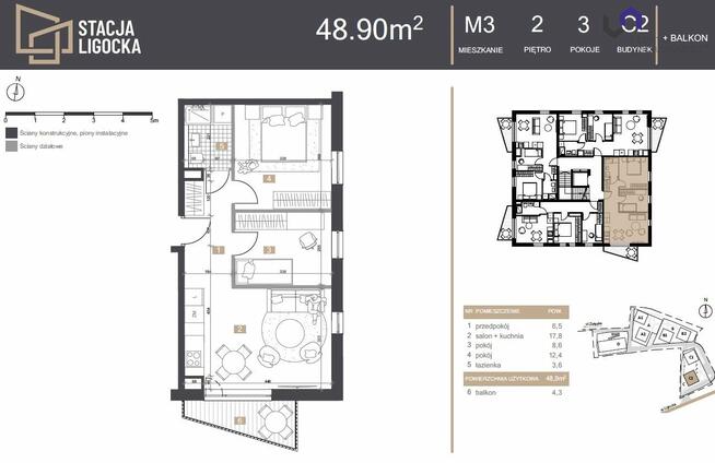 Mieszkanie Katowice Ligota, Ligocka