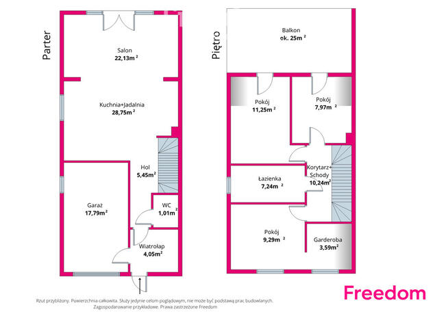 Nowoczesny dom w zabudowie bliźniaczej – Pszczółki