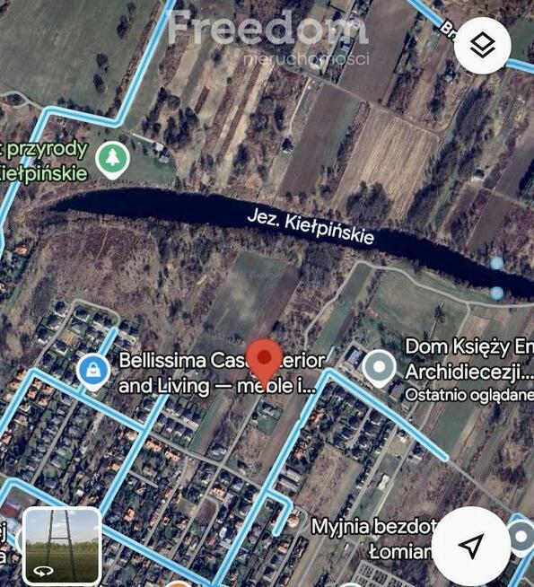 Pięknie położona działka budowlana 1200m2 KIEŁPIN