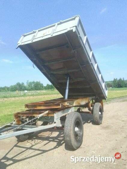 PRZYCZEPA WYWROTKA D-47 po remoncie nowe blachy