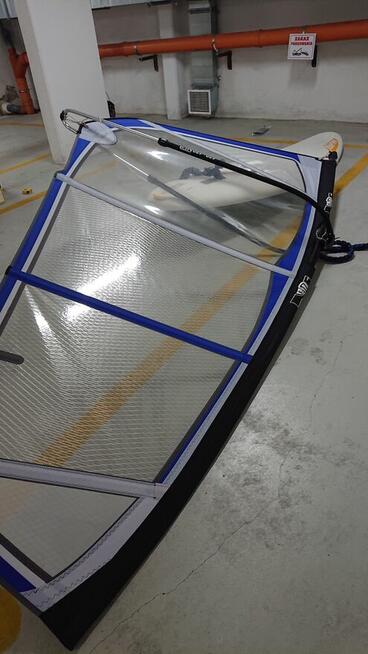 Deska windsurfing + żagiel + 2x Bom + 2x maszt + wiosło