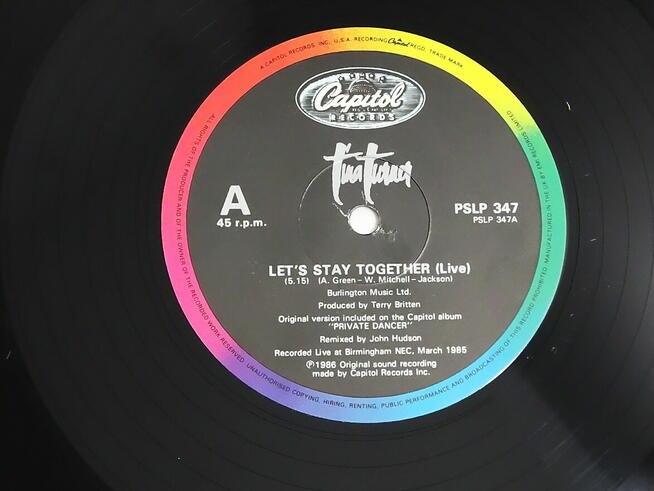 Tina Turner Two People Capitol Records Limited Edition