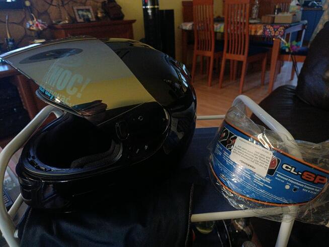 KASK HJC CL-SP BLACK 4XL połysk + 2szyby. Jak nowy.