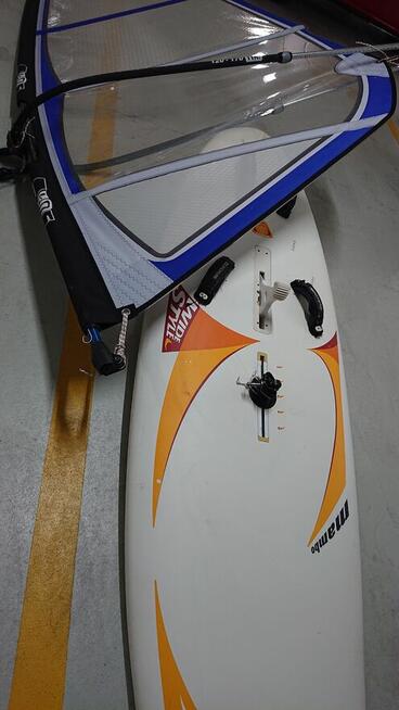 Deska windsurfing + żagiel + 2x Bom + 2x maszt + wiosło
