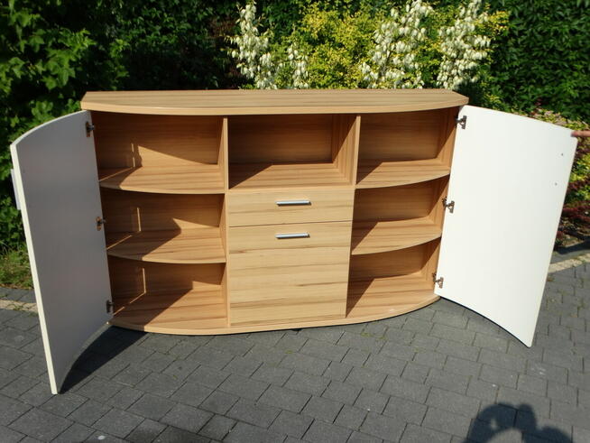 Zestaw mebli + stół szklano-drewniany