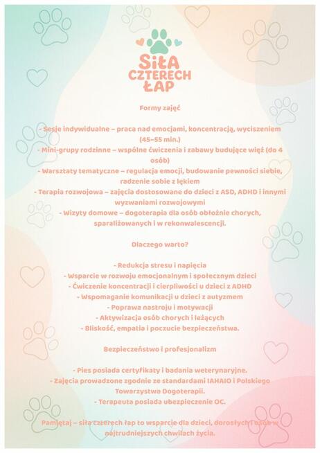 Terapia Zajęciowa | Dogoterapia – Siła Czterech Łap - Białys