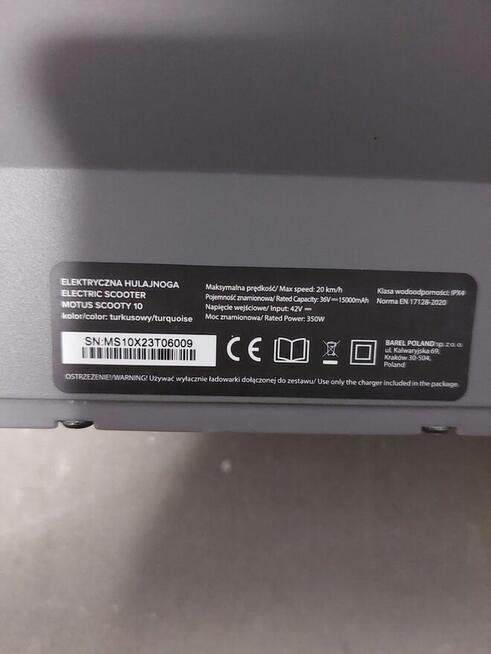 Hulajnoga elektryczna Motus