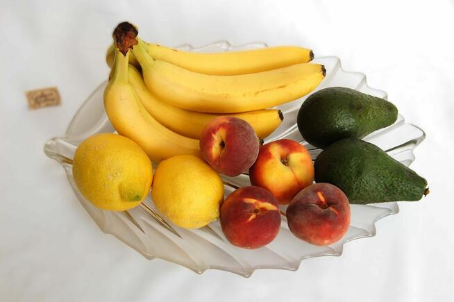 Walther Glas, kryształowa patera liść kryształ vintage 40 cm