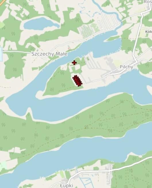 10 dużych działek rekreacyjnych blisko jeziora Roś, Pilchy