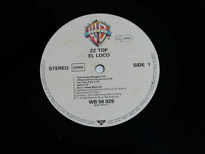 ZZ Top – El Loco (1981) Wydanie: Warner Bros. Records
