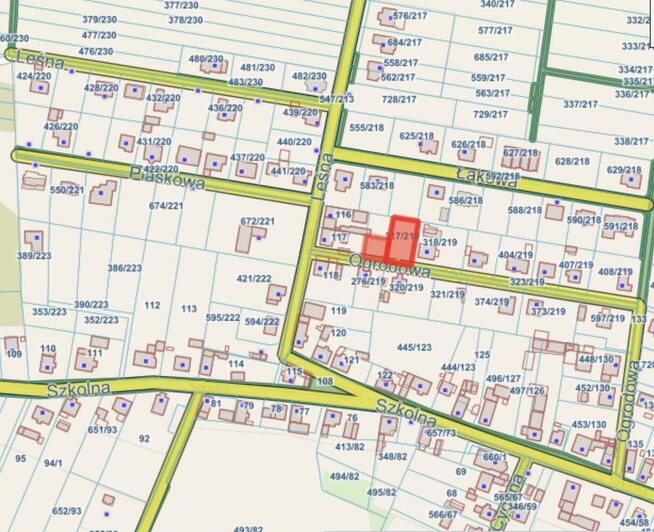 Działka budowlana Chrząszczyce gm. Prószków, Ogrodowa