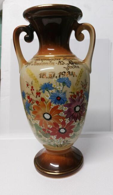 Sprzedam Okazały Wazon Ręcznie Malowany Lata 80-te