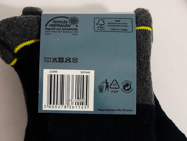 Zestaw 3 par skarpet roboczych (Arbeits-Socken) rozmiar 47–5