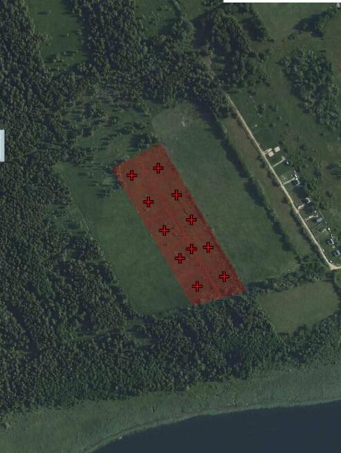 10 dużych działek rekreacyjnych blisko jeziora Roś, Pilchy