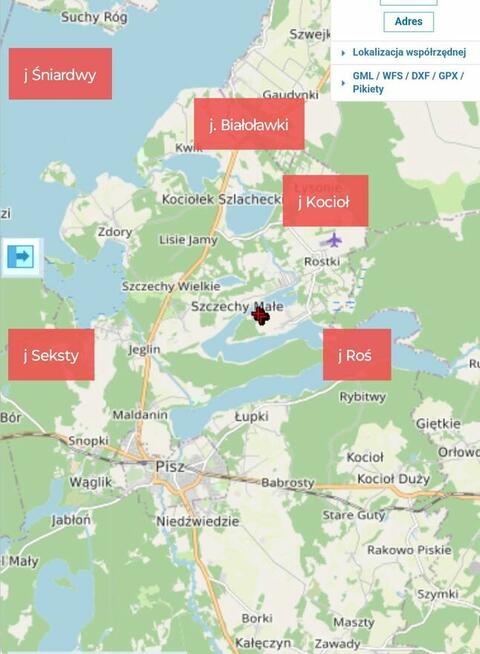 10 dużych działek rekreacyjnych blisko jeziora Roś, Pilchy
