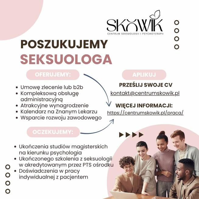 Praca dla psychologa seksuologa