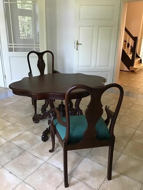 Stół Ludwikowski , stół drewniany , stół antyk, po renowacji