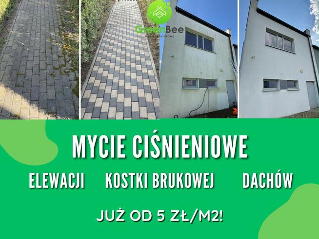 Mycie dachu/kostki brukowej/elewacji (podjazdy, tarasy itd.)